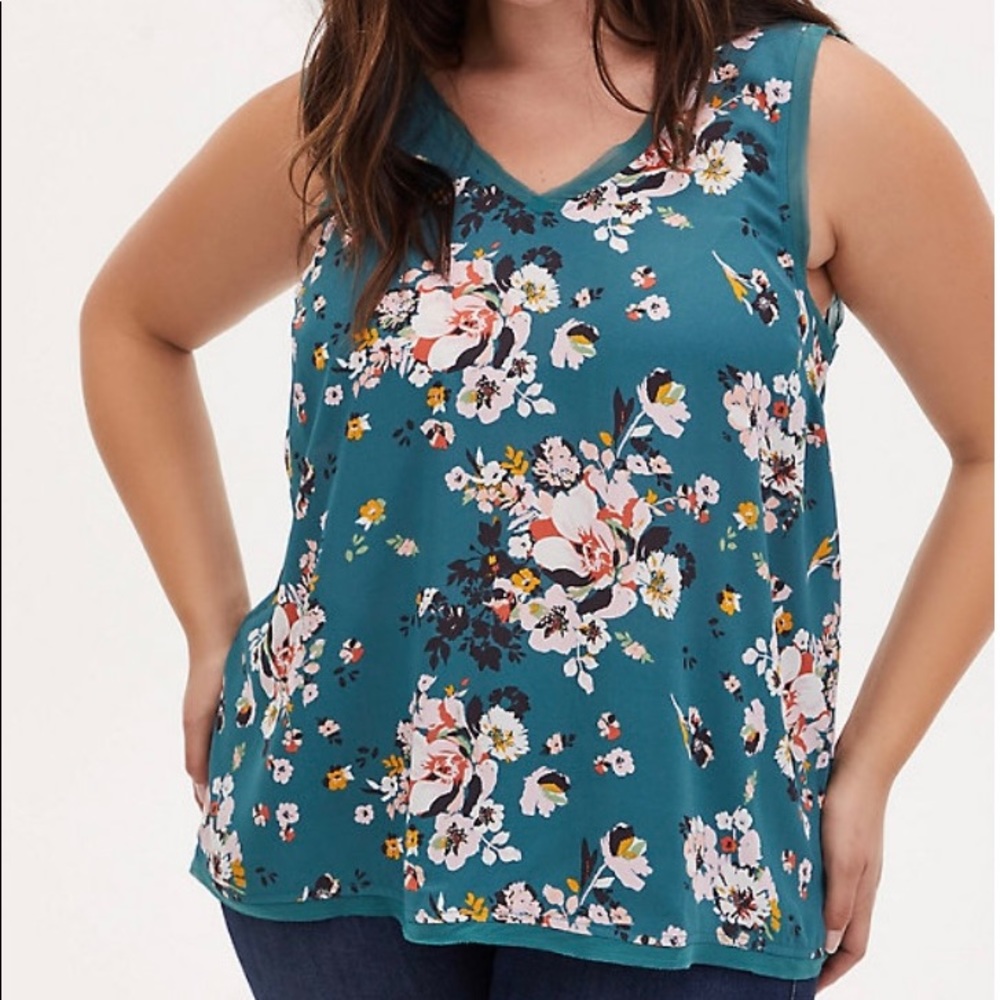 Torrid Chiffon Sleeveless Top